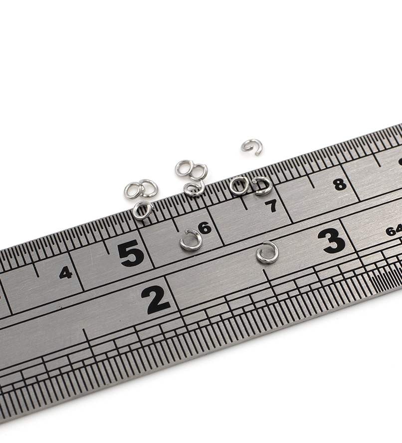 200 x Stainless Steel Jump Rings, 3x0.6mm