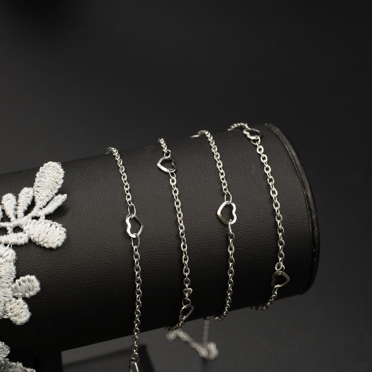 Stainless Steel Heart Link Cable Chain