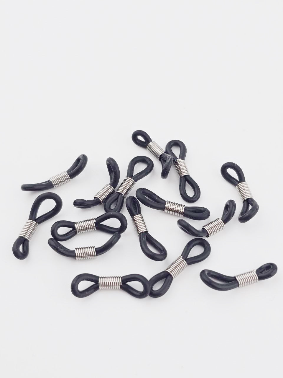 20 x Clear Rubber Loop Ends for Eyeglasses Chain, 20x5mm (Copy)