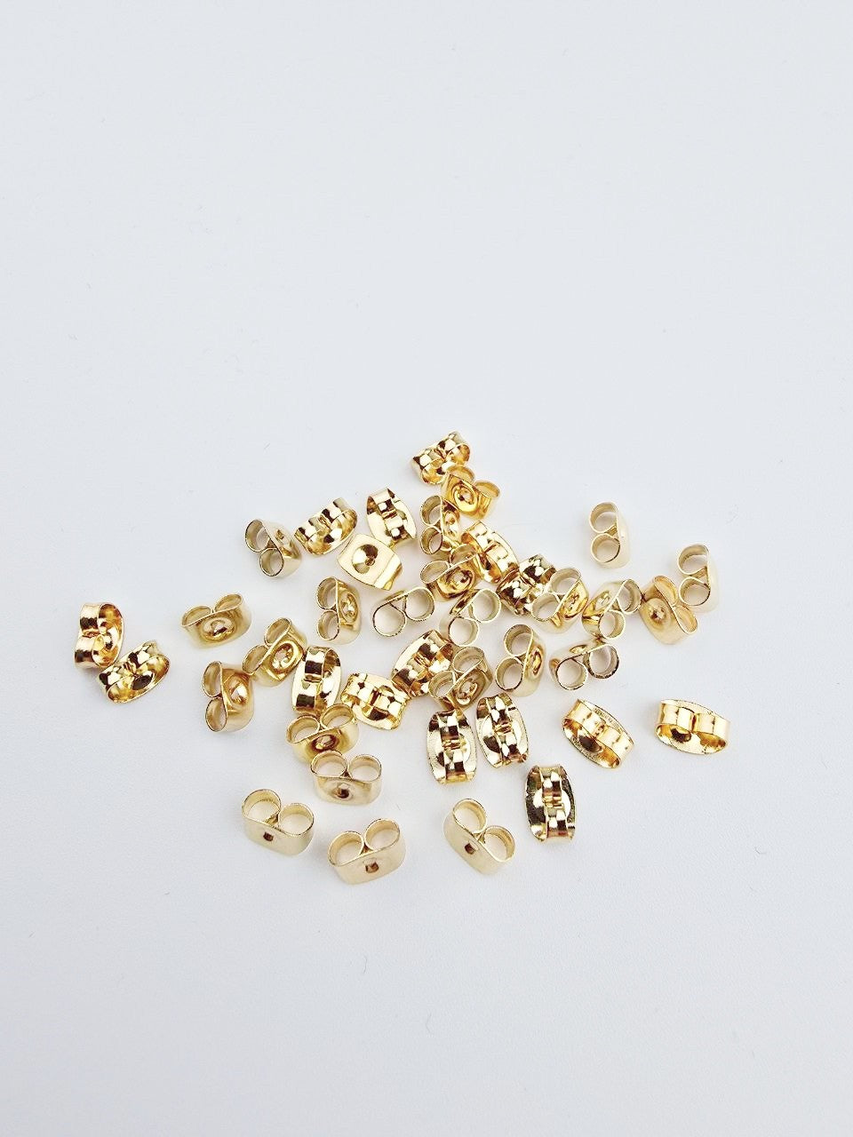 50 x Gold Plated Stainless Steel Earring Nuts