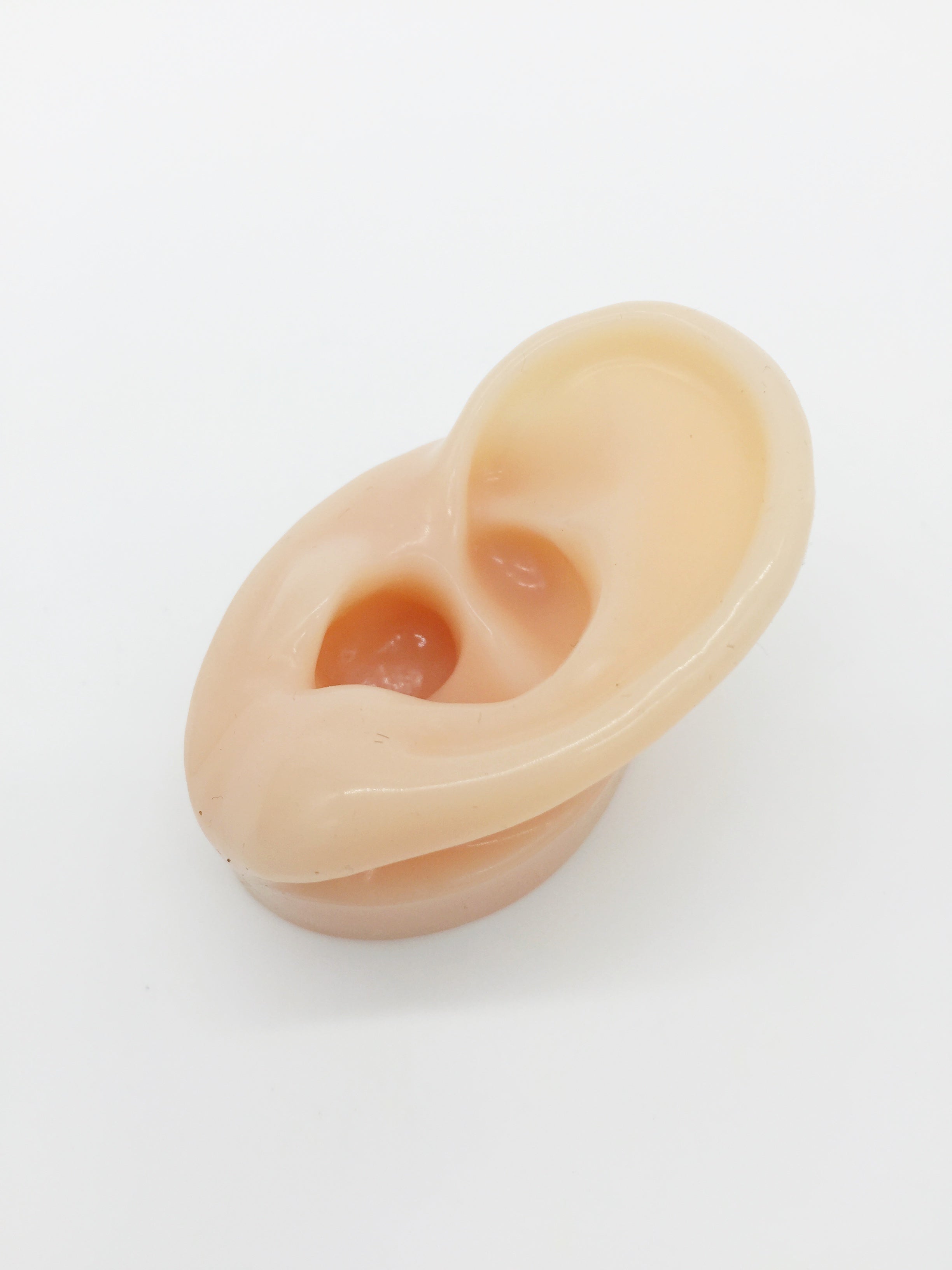 Body Colour Soft Silicone Ear Earring Display Life Size, Jewellery Photo Prop (4104)