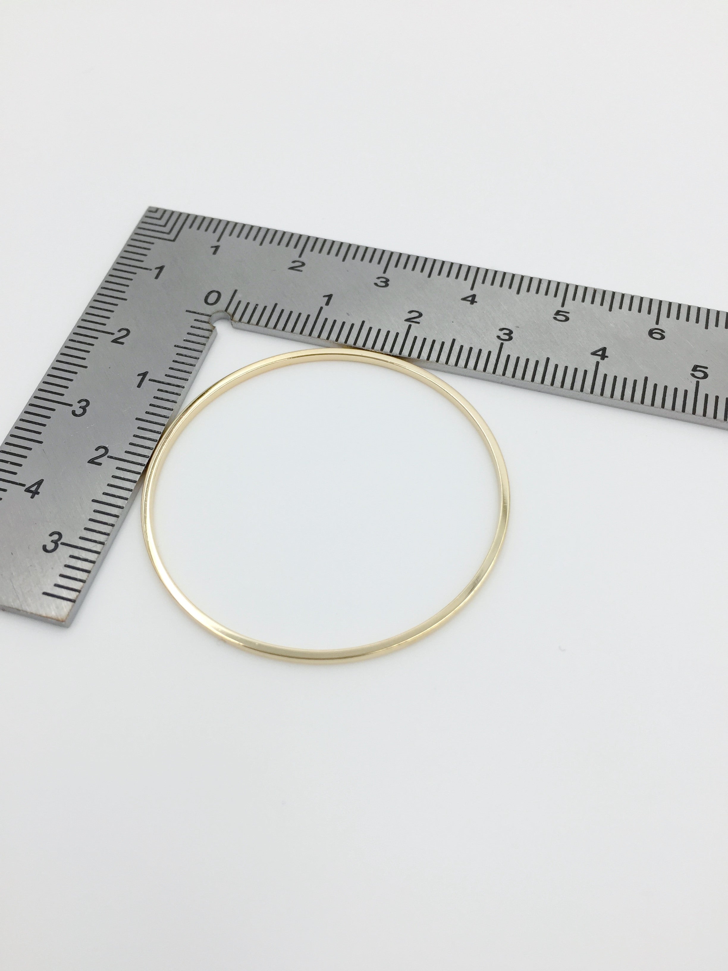 12 x Gold Plated Round Linking Rings, 35mm (2460)