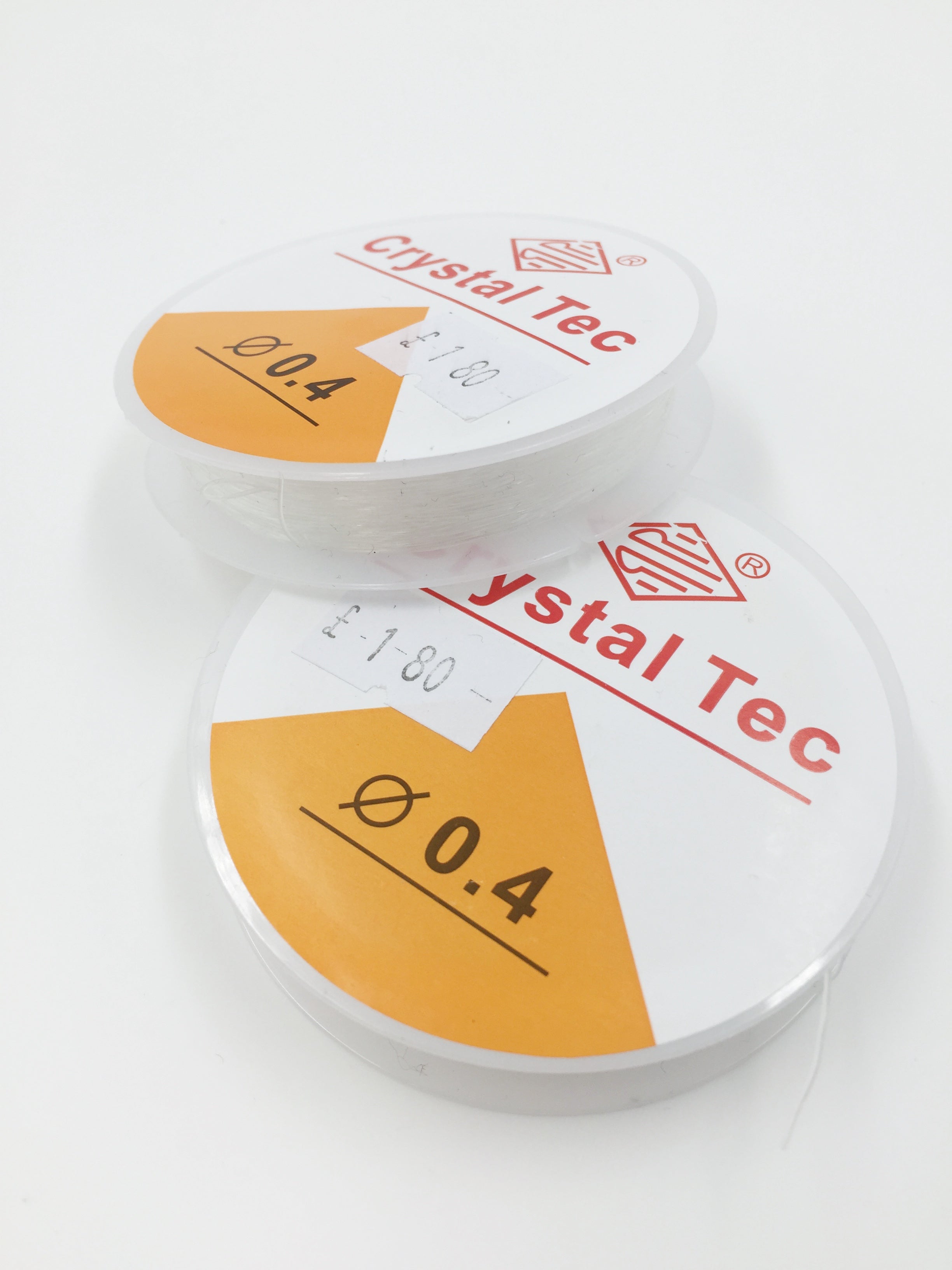 1 spool x 0.4mm Clear Elastic Thread, Stretchy Silicone Crystal String for Beading