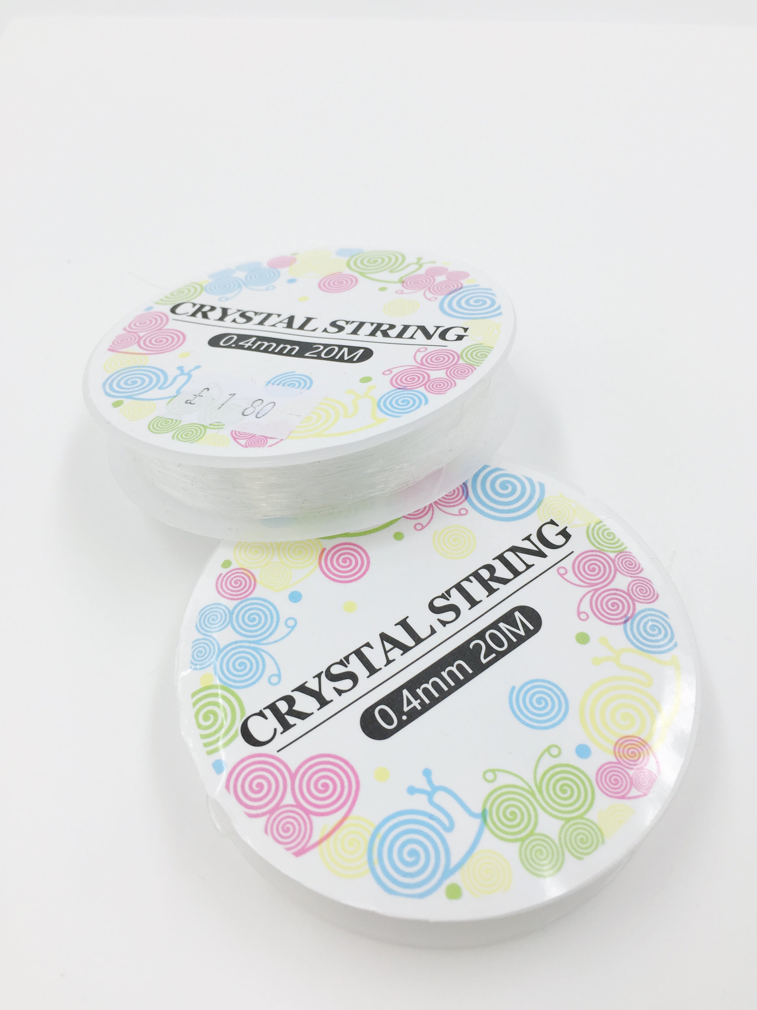 1 spool x 0.4mm Clear Elastic Thread, Stretchy Silicone Crystal String for Beading