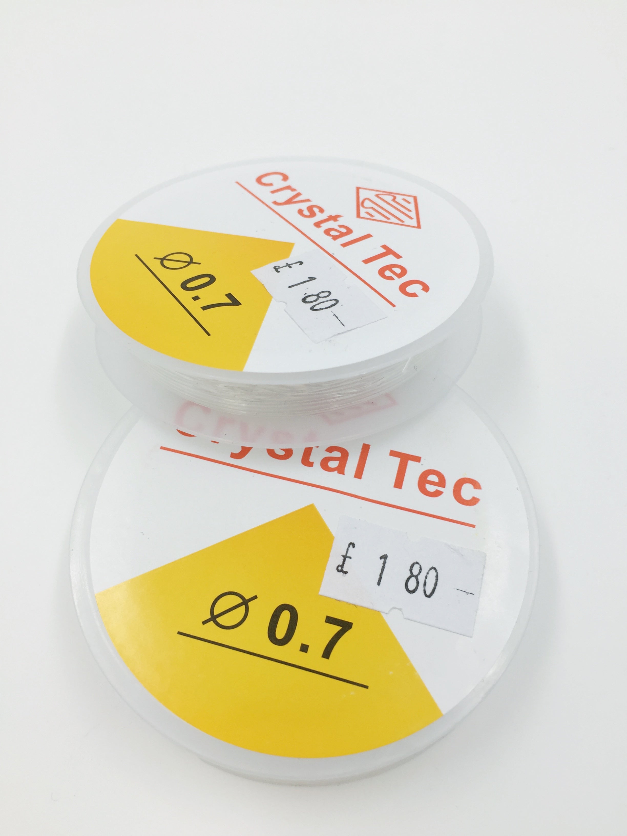 1 spool x 0.7mm Clear Elastic Thread, Stretchy Silicone Crystal String for Beading