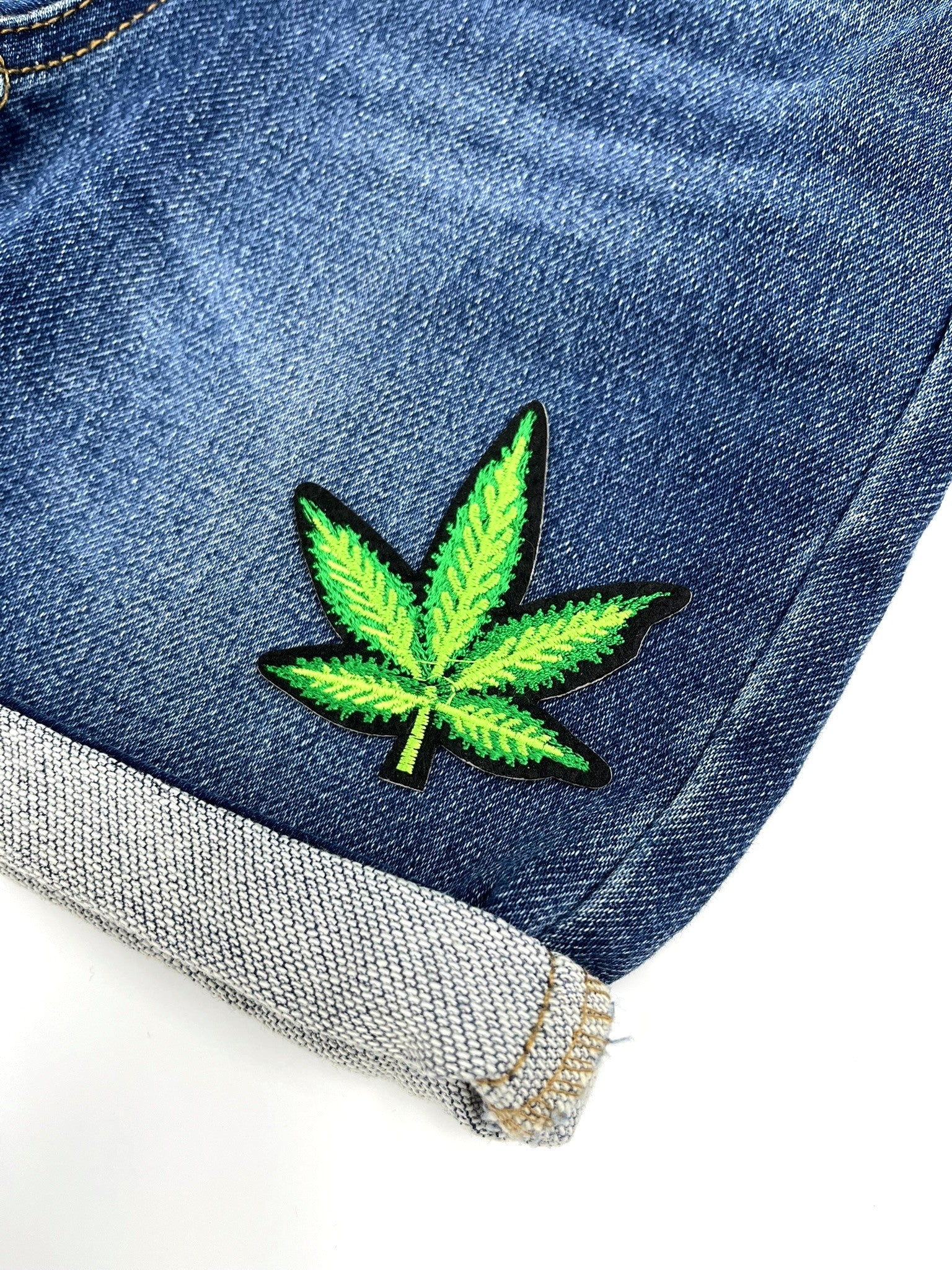 Cannabis Leaf Embroidery Patch