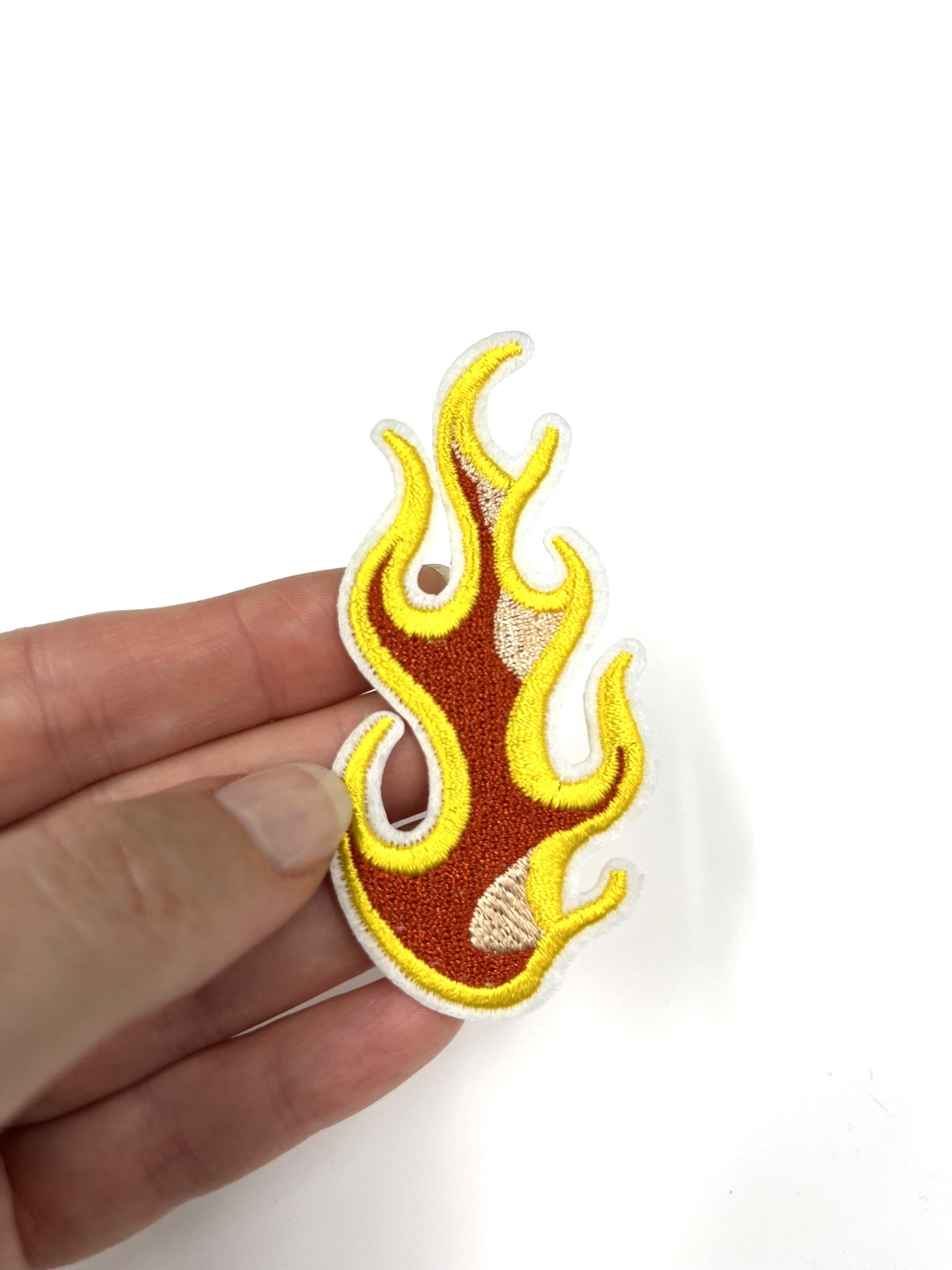 Flame Embroidery Patch