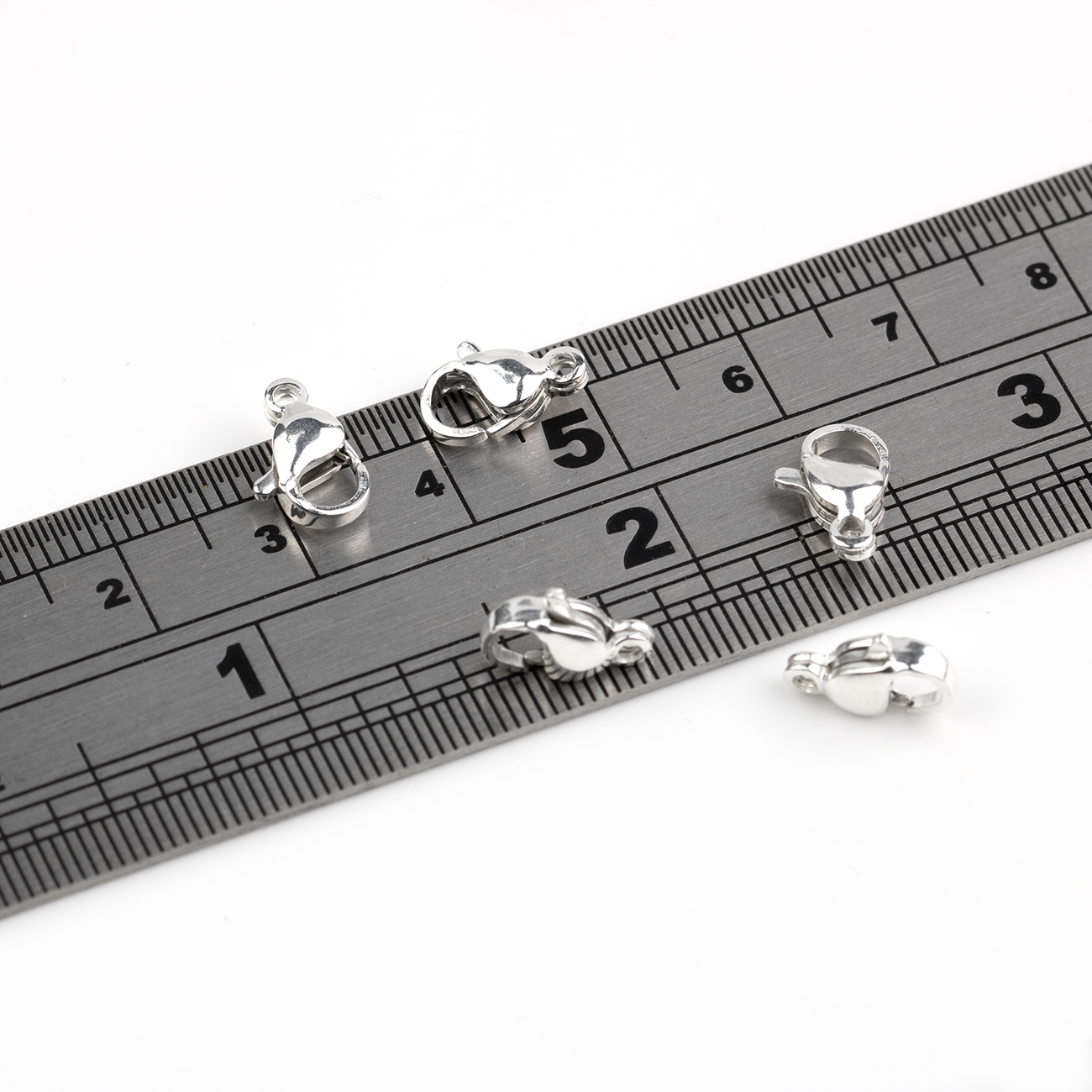 10 x 925 Sterling Silver Plated Lobster Clasps, 10x6mm