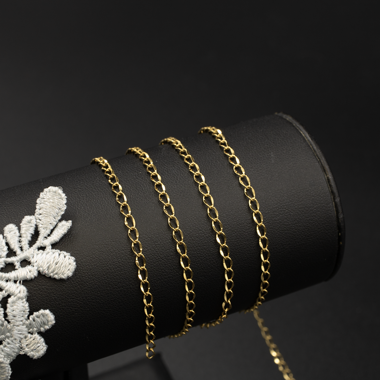 PVD Gold Stainless Steel Delicate Curb Chain