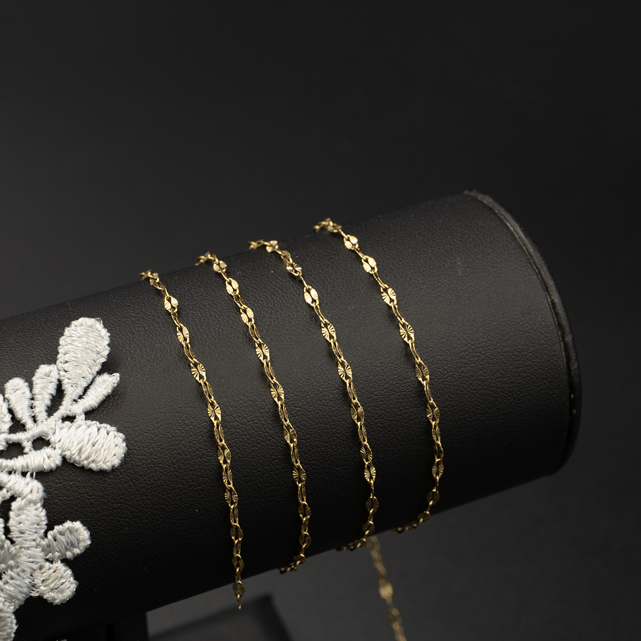 PVD Gold Stainless Steel Lip Chain