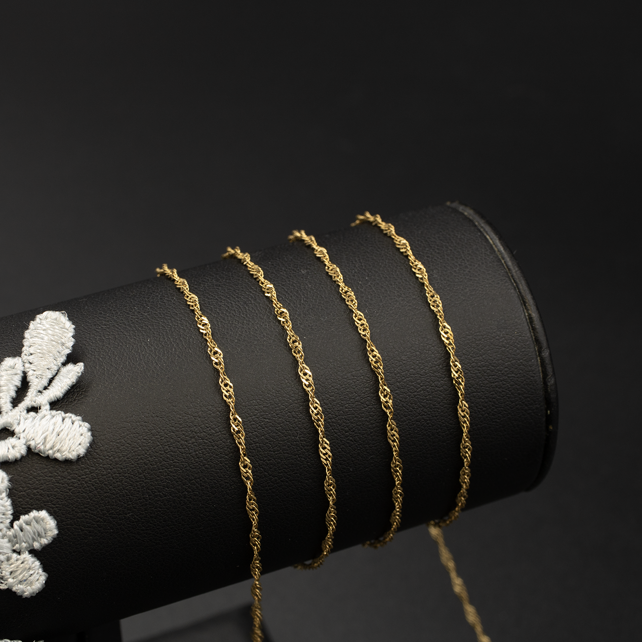 PVD Gold Stainless Steel 2mm Singapore Chain