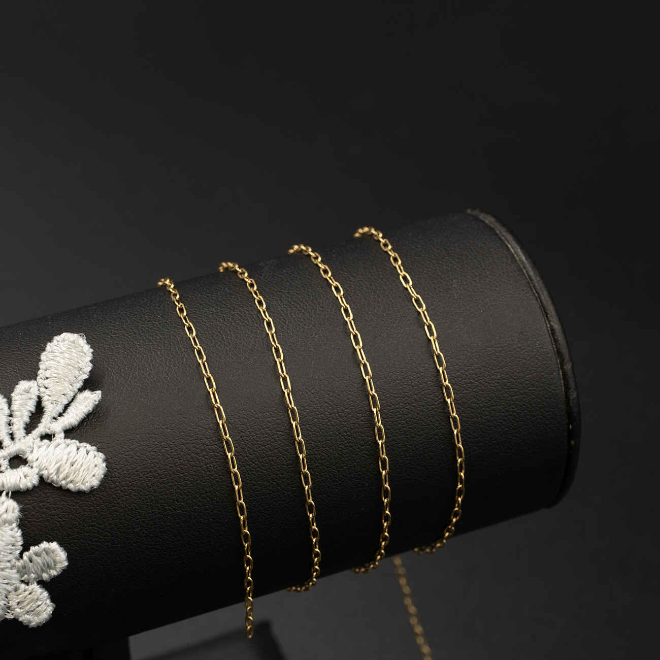 PVD Gold Stainless Steel 1.5mm Paperclip Chain