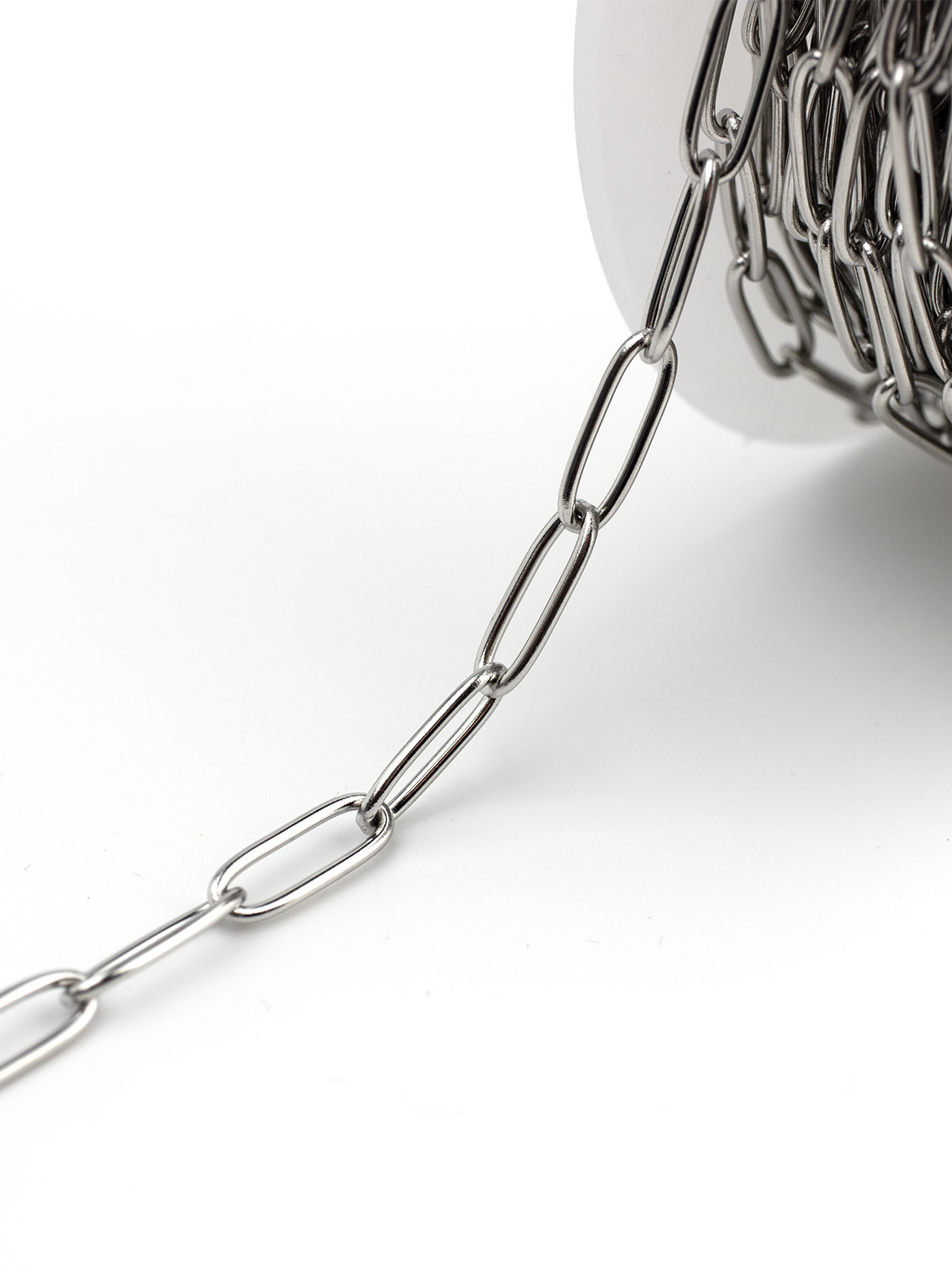 1m x Stainless Steel Paperclip Chain, 12x4mm