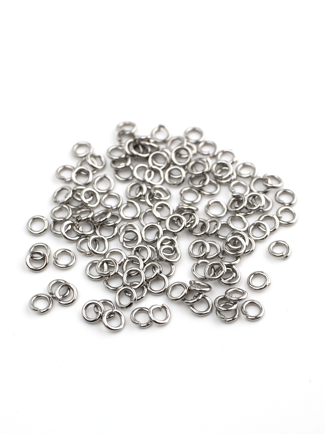 100 x Stainless Steel Jump Rings, 4x0.8mm (4053)