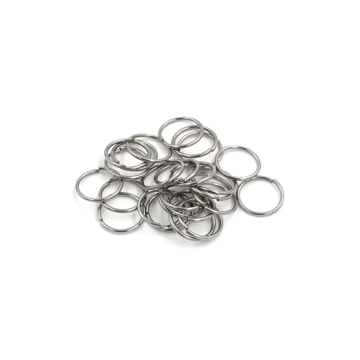 50 x Stainless Steel Round Jump Rings, 12x1mm