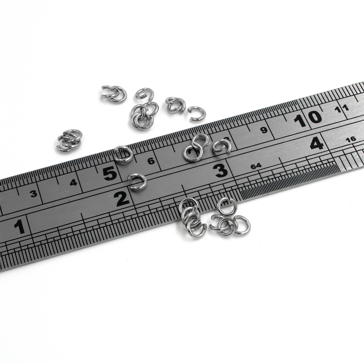 100 x Stainless Steel Jump Rings, 5x1mm