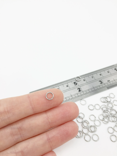 250 x Stainless Steel Jump Rings, 20 Gauge, 6x0.8mm (3449)
