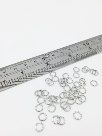 200 x Stainless Steel Jump Rings, 20 Gauge, 6x0.8mm (0383)
