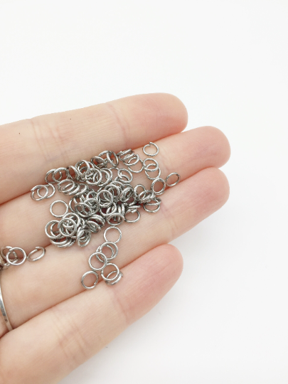 400 x Stainless Steel Round Jump Rings, 5x0.8mm (0339)