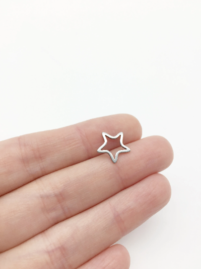 10 x Stainless Steel Star Connectors, 12mm (0263)