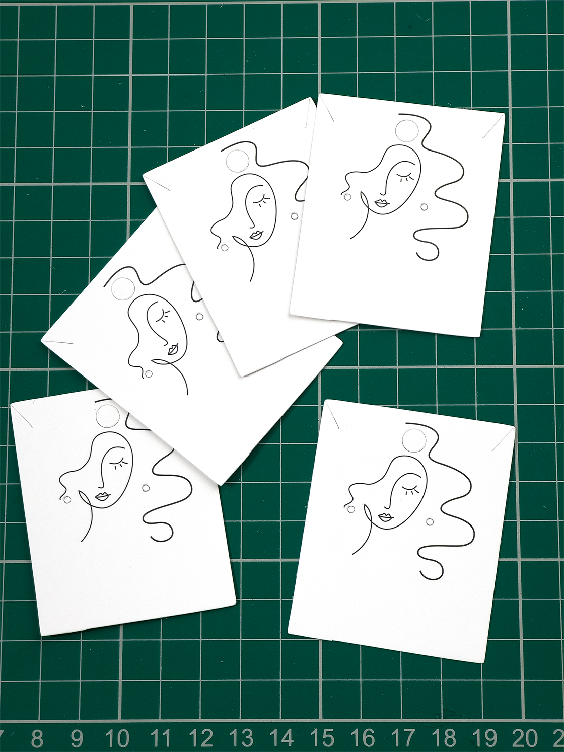 10 x Earring Display Cards, 5x6cm
