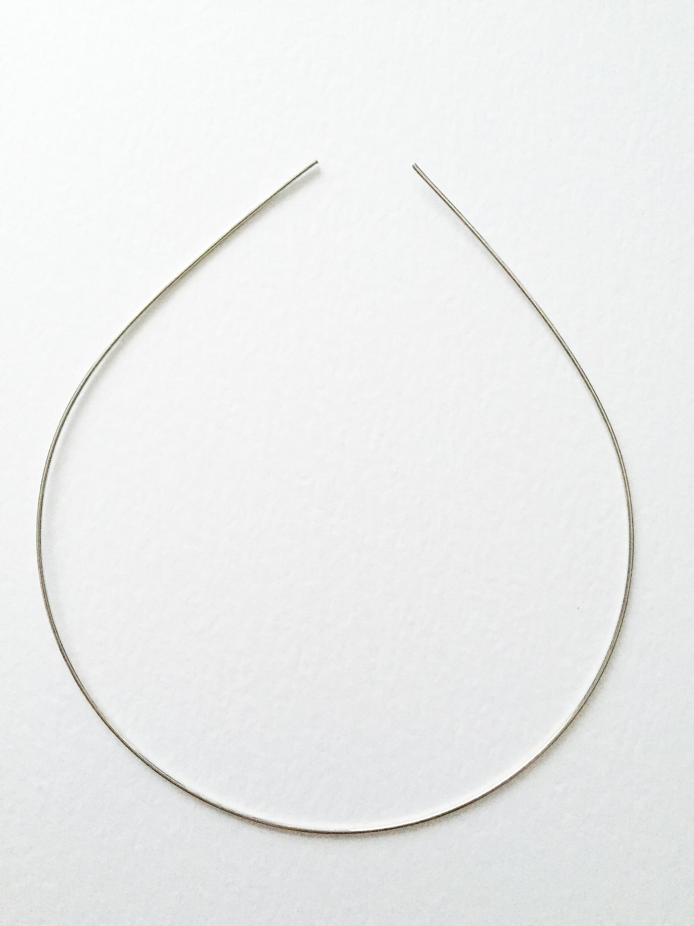 1 x Silver Tone Tiara Making Base, Silver Wire Headband