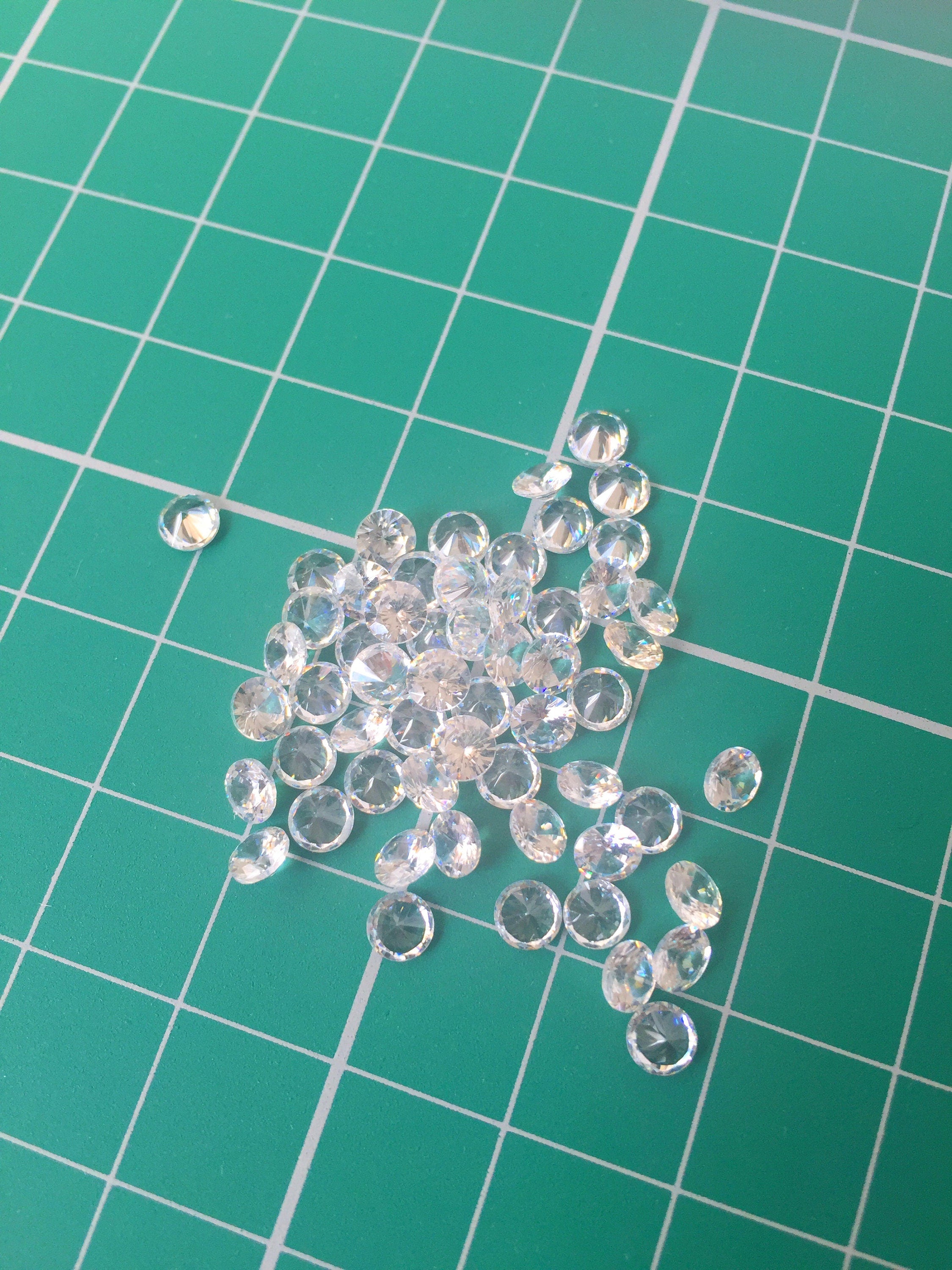 10 x 4mm Cubic Zirconia Diamond Cut Cubic Zirconia Stones Loose Cubic Zirconia for Jewellery Making