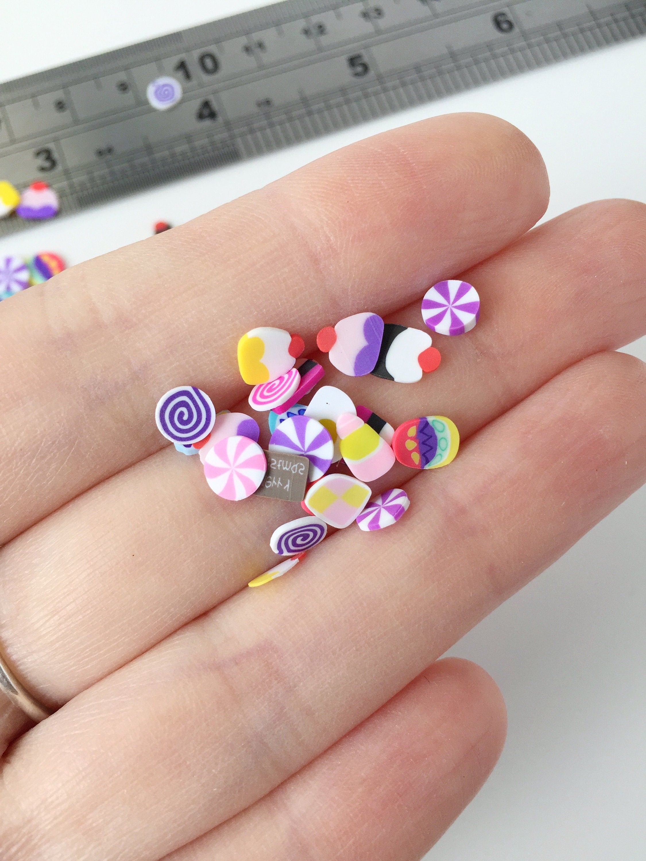 10g x Sweets Polymer Clay Slices, Mixed Fimo Slices, Resin Art Supplies (1848)