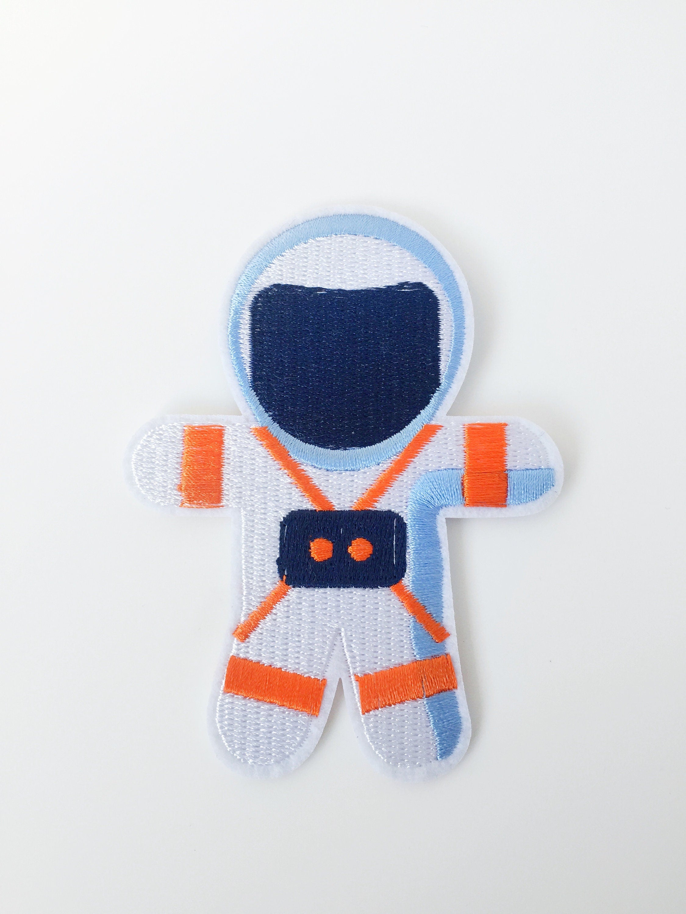 Astronaut Iron-on Patch, Embroidered Spaceman Badge (P036)