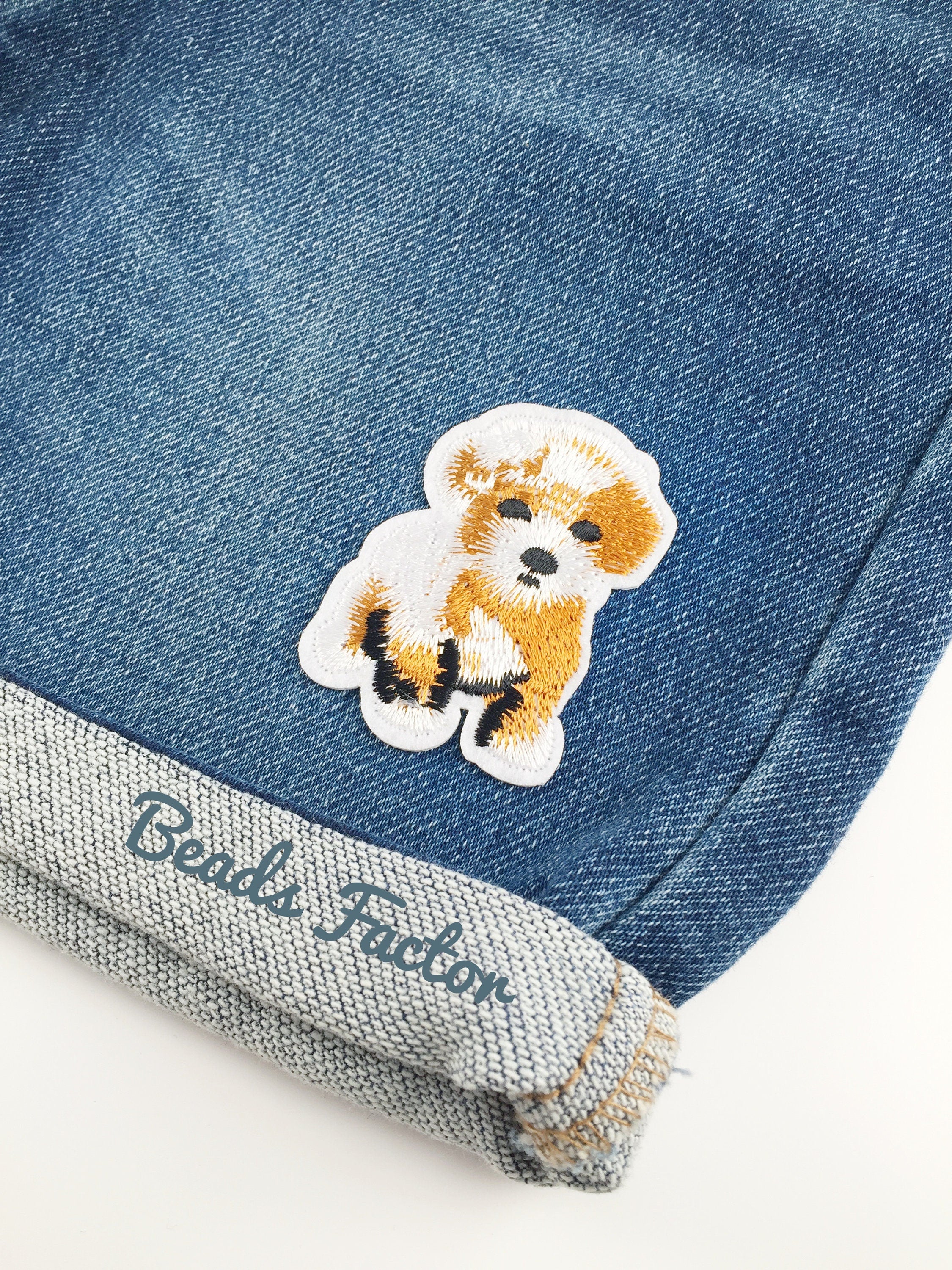 Puppy Iron-on Patch, Cute Dog Embroidered Badge