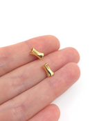 10 x 18K Gold Plated Brass Tube Spacer Beads, 8x5mm (2084G)