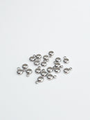 20 x Stainless Steel Bail Beads, 9x6mm (3991A)
