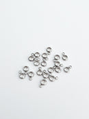 20 x Stainless Steel Bail Beads, 9x6mm (3991A)