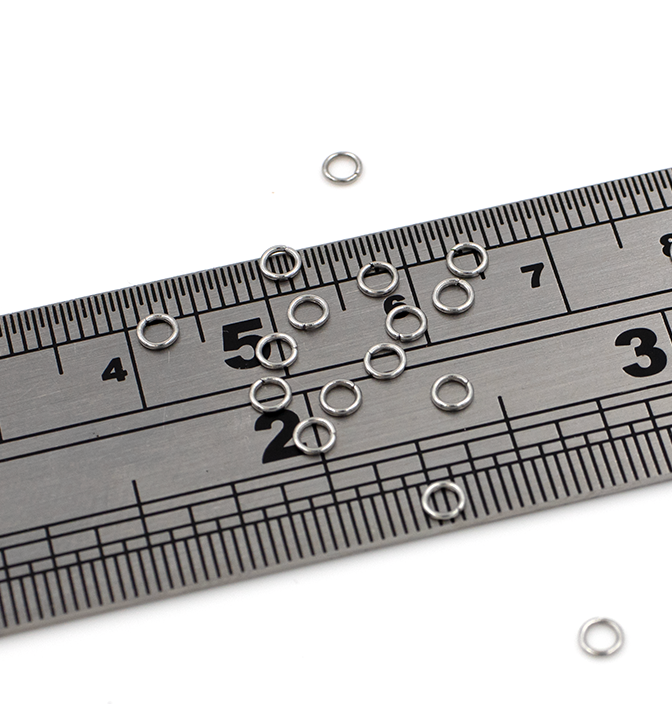200 x Stainless Steel Jump Rings, 3x0.5mm