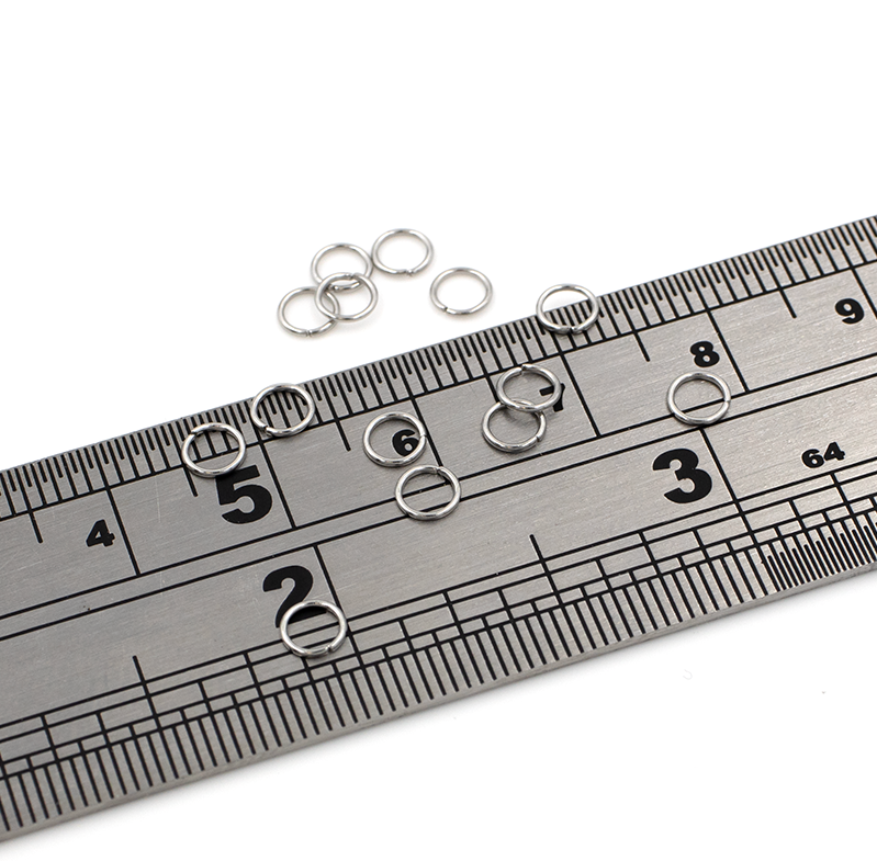 200 x Stainless Steel Jump Rings, 4x0.5mm