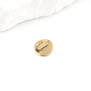 20 x 18K Gold Plated Coin Jewellery Links, 6mm
