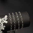 Stainless Steel Starburst Oval Link Chain