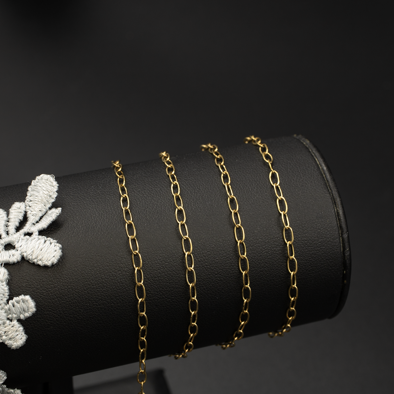 PVD Gold Stainless Steel 2.5mm Paperclip Chain