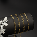 PVD Gold Stainless Steel Heart Link Chain