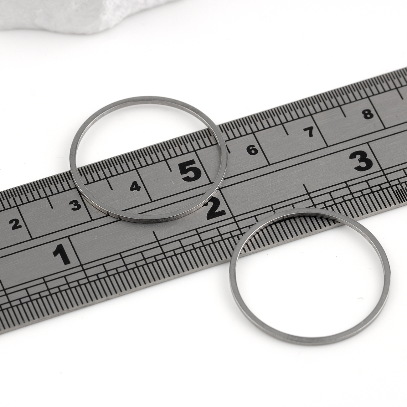 10 x Stainless Steel Round Links, 25mm