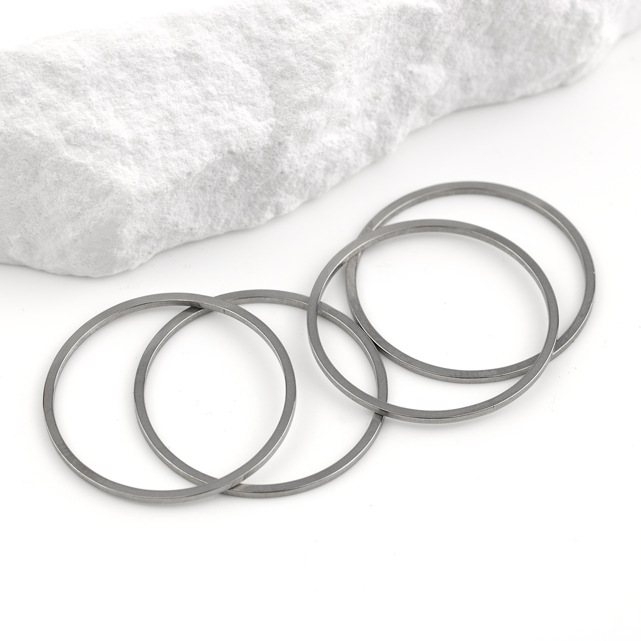 10 x Stainless Steel Round Links, 25mm