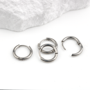 1 pair x Stainless Steel Huggie Hoop Earrings, 14mm/16mm/18mm