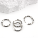 1 pair x Stainless Steel Huggie Hoop Earrings, 14mm/16mm/18mm