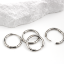 1 pair x Stainless Steel Huggie Hoop Earrings, 14mm/16mm/18mm