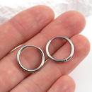 1 pair x Stainless Steel Huggie Hoop Earrings, 14mm/16mm/18mm