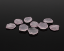 10 x Light Pink Jade Imitation Flower Petal Charms (4103)