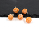 2 x Tangerine Charms, 16x13mm