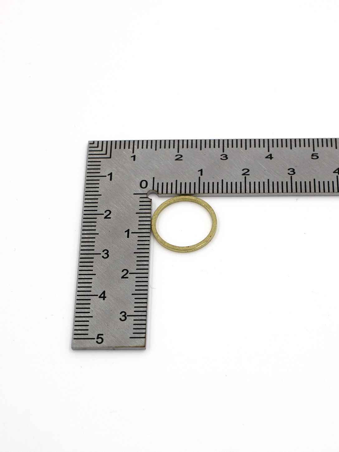 10 x Raw Brass Round Linking Rings, 14mm (C0705)