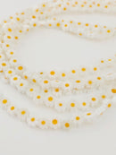 6mm Murano Glass Daisy Flower Beads (3660)