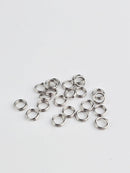 50 x Stainless Steel Split Jump Rings, 6mm